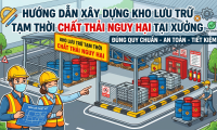Hướng dẫn xây dựng kho lưu trữ tạm thời chất thải nguy hại tại xưởng