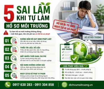 5 sai lầm khi tự làm hồ sơ môi trường
