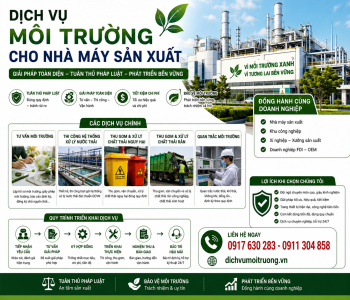 Dịch vụ môi trường cho nhà máy sản xuất