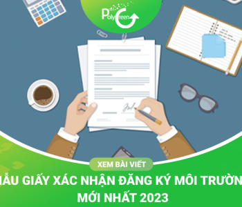 Mẫu Giấy Xác Nhận Đăng Ký Môi Trường