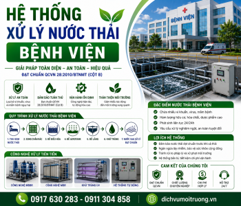 Hệ thống xử lý nước thải bệnh viện