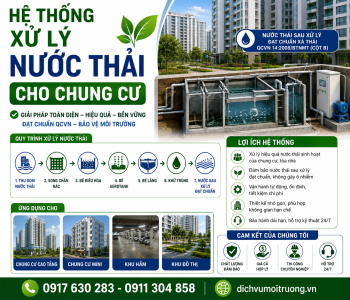 Hệ thống xử lý nước thải cho chung cư