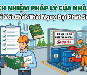 Trách nhiệm pháp lý của nhà máy đối với chất thải nguy hại phát sinh