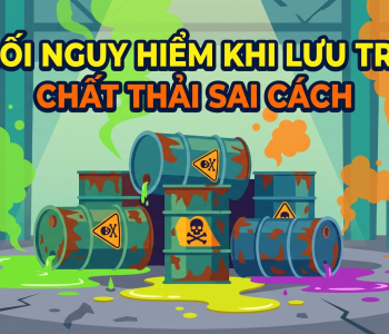 Mối nguy hiểm tiềm ẩn khi lưu trữ chất thải nguy hại sai cách