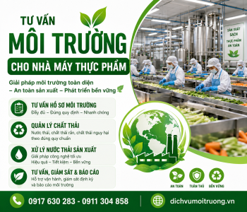 Tư vấn môi trường cho nhà máy thực phẩm