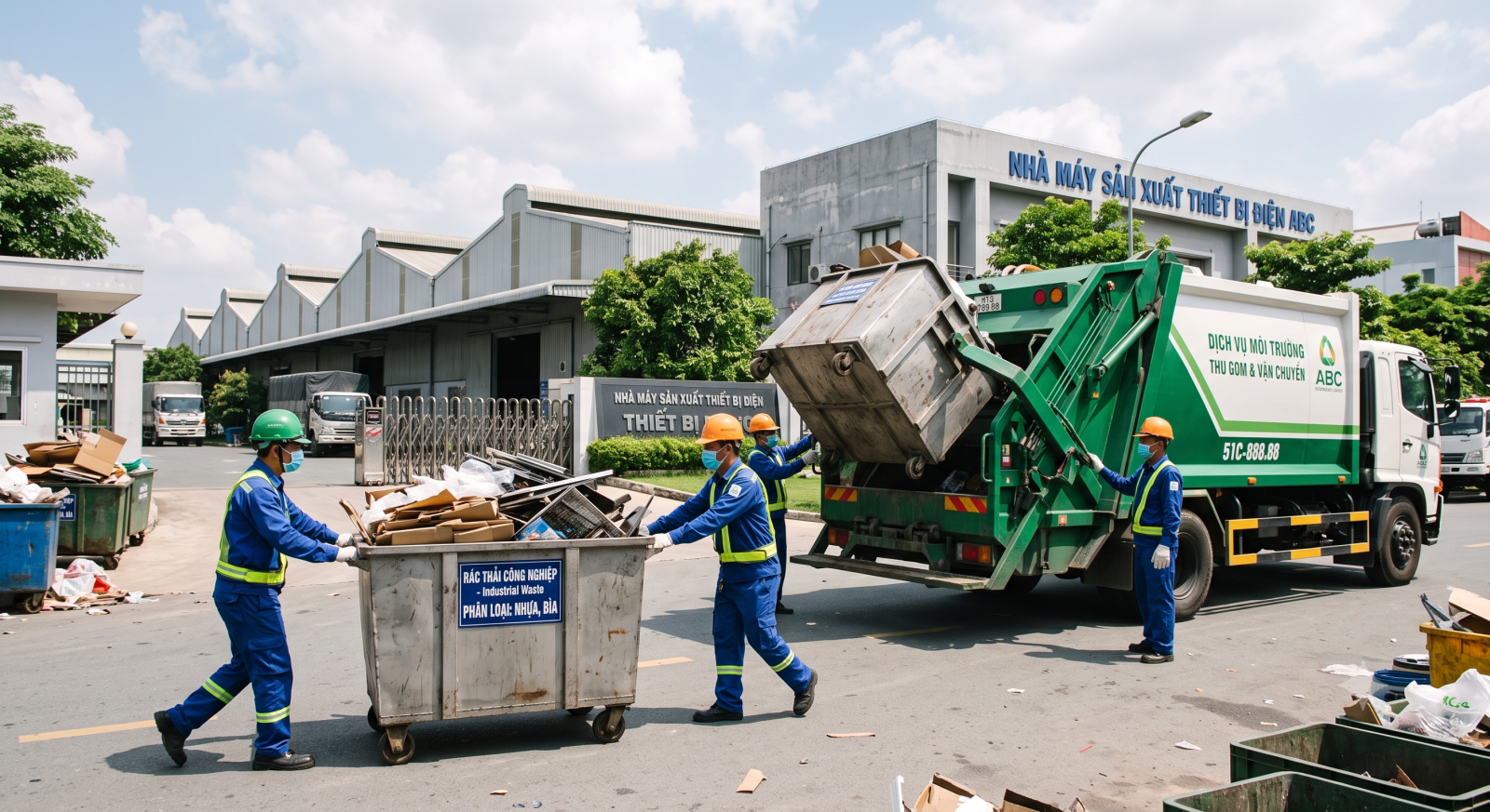 Thu gom rác công nghiệp tại Hồ Chí Minh