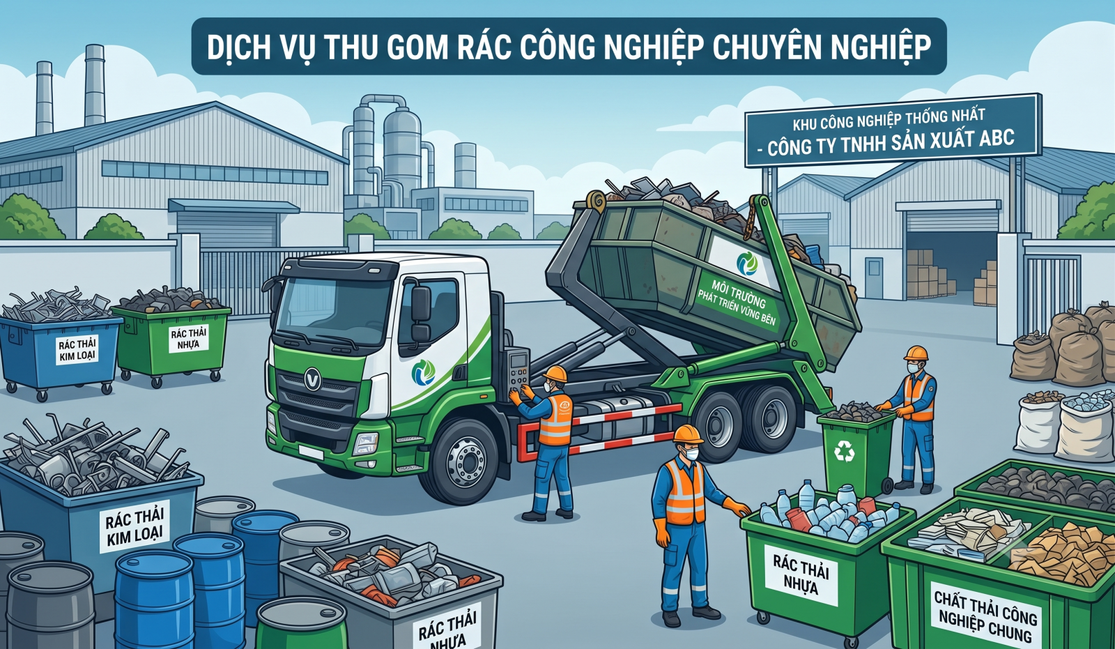Thu gom rác công nghiệp tại Hồ Chí Minh