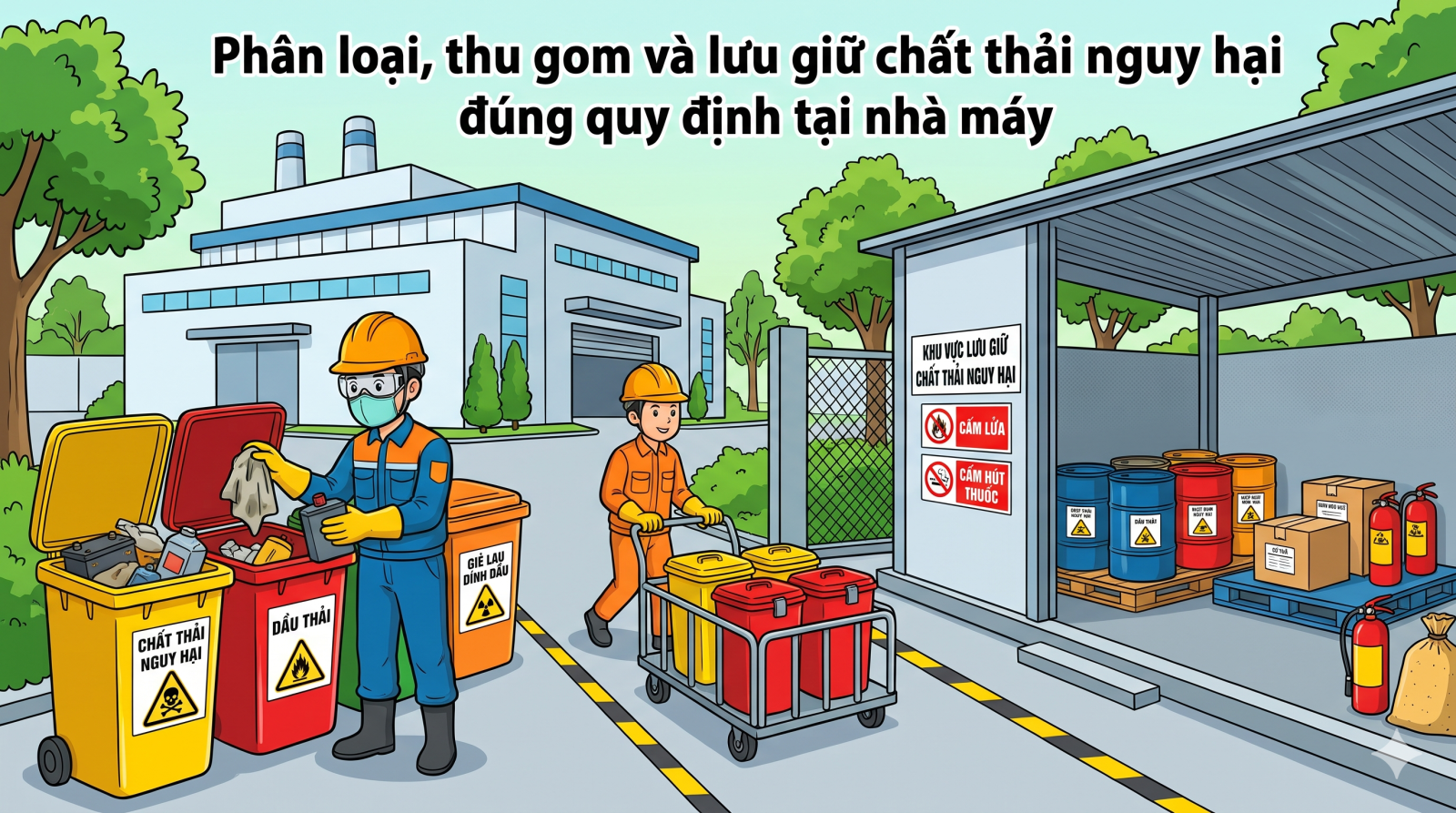 Trách nhiệm pháp lý của nhà máy đối với chất thải nguy hại phát sinh