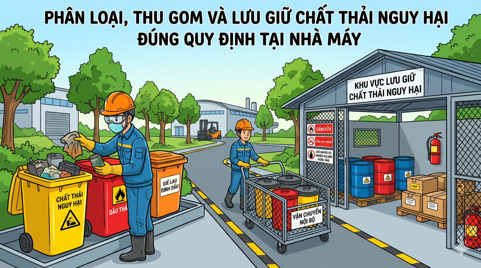 Trách nhiệm pháp lý của nhà máy đối với chất thải nguy hại phát sinh trong quá trình thu gom và lưu giữ