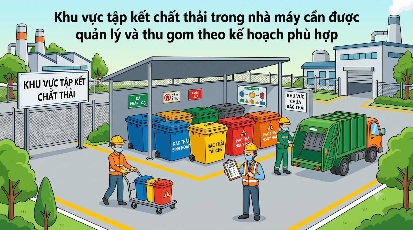 Vì sao doanh nghiệp cần ký hợp đồng thu gom chất thải công nghiệp định kỳ?