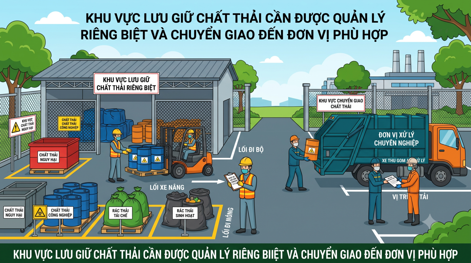 Vì sao doanh nghiệp cần ký hợp đồng thu gom chất thải công nghiệp định kỳ?