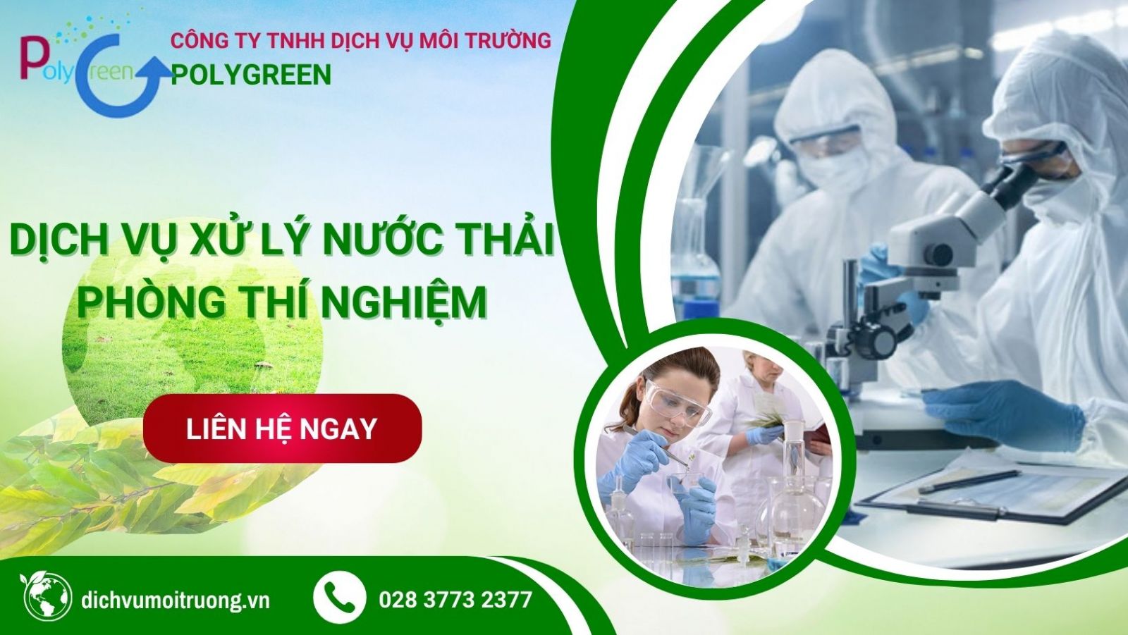 Poly Green - dịch vụ thi công xử lý nước thải phòng thí nghiệm uy tín