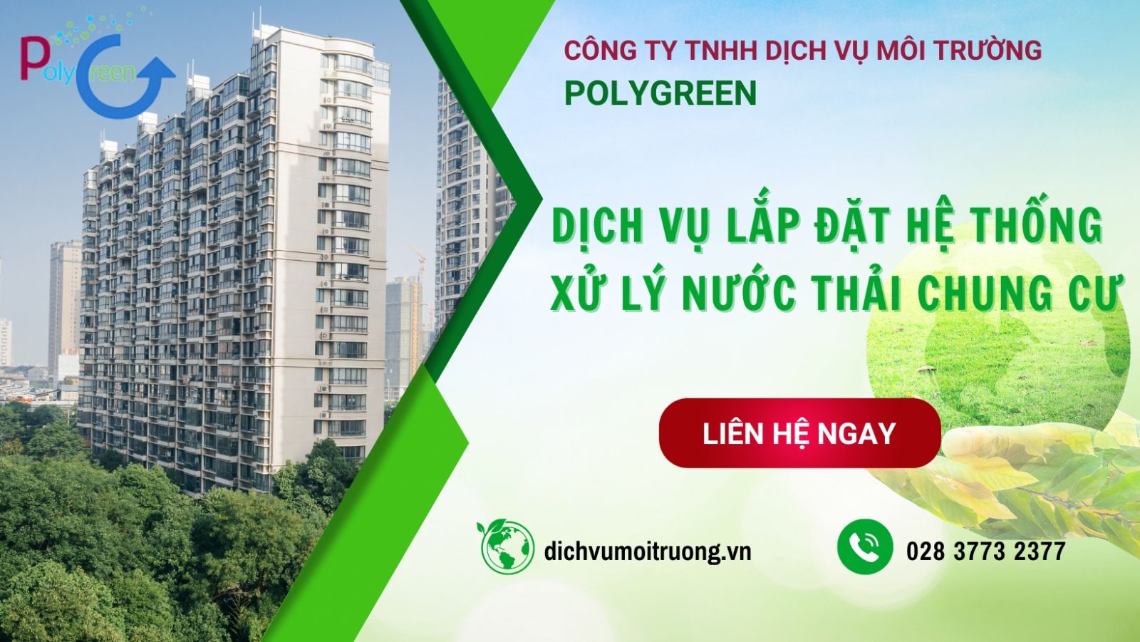 Polygreen - Công ty Thi công, lắp đặt hệ thống xử lý nước thải chung cư uy tín