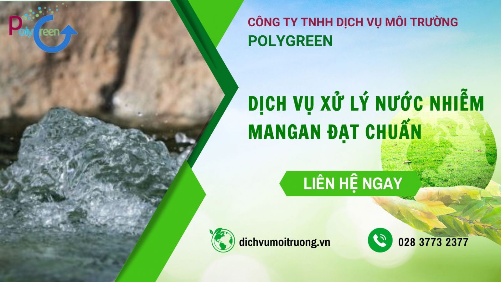 Polygreen - Đơn vị cung cấp dịch vụ xử lý mangan trong nước uy tín